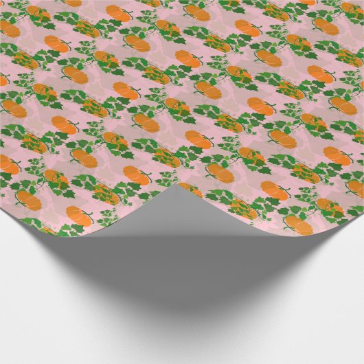 Pompoen in de Herfst Cadeaupapier (Hoek)