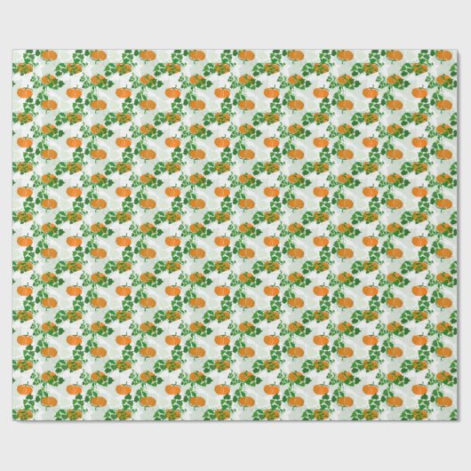 Pompoen in de Herfst Cadeaupapier (Vlak)