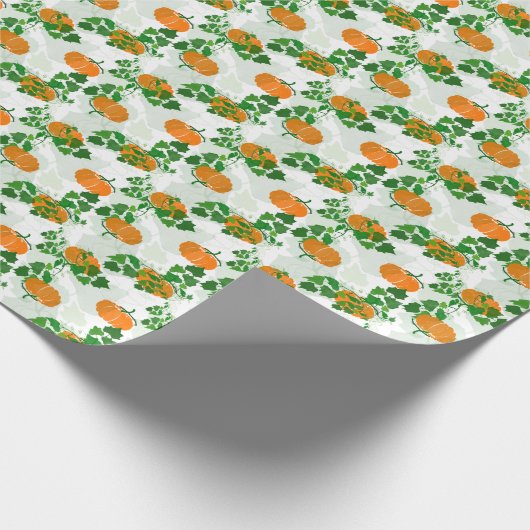 Pompoen in de Herfst Cadeaupapier (Hoek)