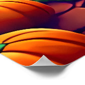 Pompoen in de nacht | AI Art Poster (Hoek)