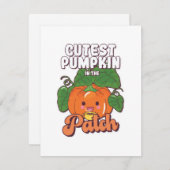 pompoen in de pleister informatiekaartje (Voorkant / Achterkant)