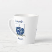 Pompoen in het licht - pompoenseizoen latte mok (Linkerhoek)