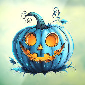 Pompoen in het turkoois raamsticker (Vel 3)