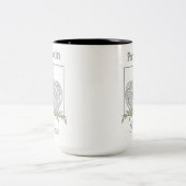 Pompoen in licht - Pompoen Haven Tweekleurige Koffiemok (Center)