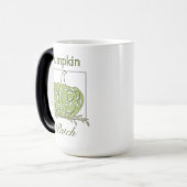 Pompoen in licht - Pompoenpleister Magische Mok (Voorkant links)