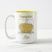 Pompoen in lichte koffie Mok - Pumpkin Joy (Links)