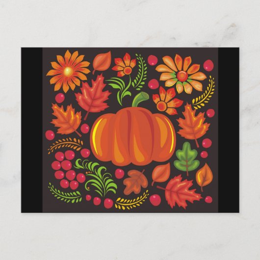 pompoen in oekraïense stijl briefkaart (Voorkant)