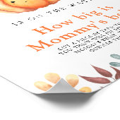 Pompoen in pet Hoe groot is het buikspel van mama Poster (Hoek)