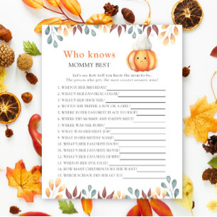 Pompoen in pet - Wie kent mama het beste spel