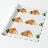 Pompoen inpakpapier (Uitgerold)