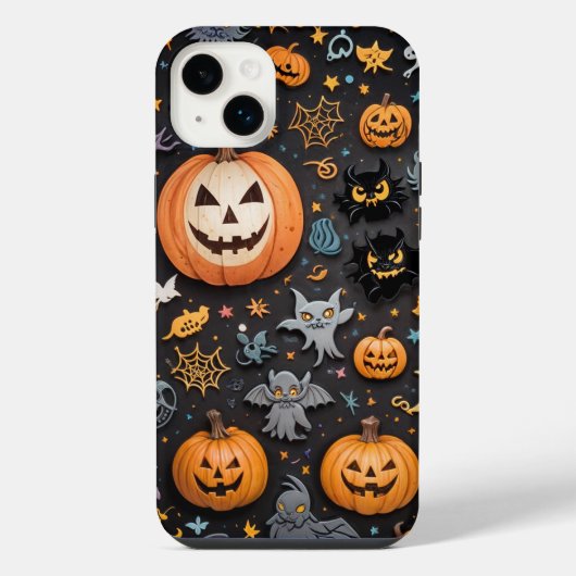 Pompoen iPhone Case Hoesje (Achterkant)
