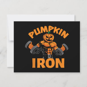 Pompoen Iron Halloween Gym Workout Opheffen Pun Fu Save The Date