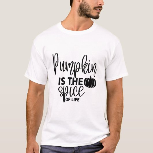 Pompoen is het kruid van het leven - Herfst T-shirt (Voorkant)