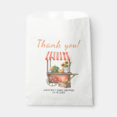 Pompoen is onderweg Baby shower Dank u Bedankzakje (Voorkant)