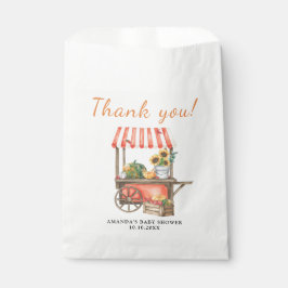 Pompoen is onderweg Baby shower Dank u Bedankzakje