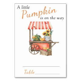 Pompoen is onderweg Welkom Baby shower Kaart