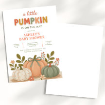 Pompoen Is Op Weg naar Herfst Baby Shower
