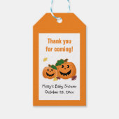 Pompoen Jack O lantaarn Gift Labels Cadeaulabel (Voorkant)