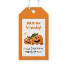 Pompoen Jack O lantaarn Gift Labels