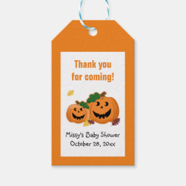 Pompoen Jack O lantaarn Gift Labels Cadeaulabel