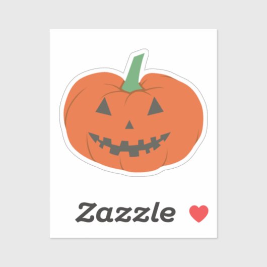 Pompoen Jack O lantaarn Halloween Sticker (Vel)