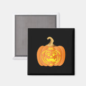 Pompoen Jack O Lantern Halloween Mannen Vrouwen Magneet (Voorkant / Achterkant)