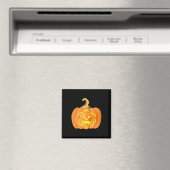 Pompoen Jack O Lantern Halloween Mannen Vrouwen Magneet (Insitu (Vaatwasser))