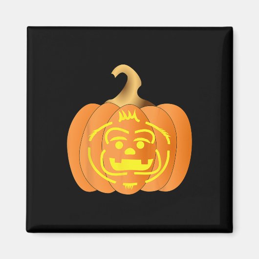 Pompoen Jack O Lantern Halloween Mannen Vrouwen Magneet (Voorkant)