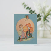 Pompoen Jack O Lantern Kobold Uil Piraat Briefkaart (Staand voorkant)