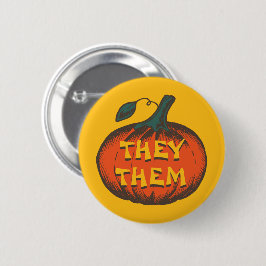 pompoen - Jack-O-Lantern pompoen Ronde Button 5,7 Cm