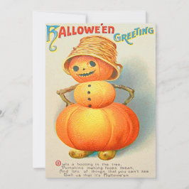 Pompoen Jack O' Lantern Sneeuwman
