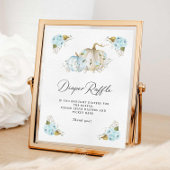 Pompoen Jongen Baby shower Luier Raffle Teken Poster