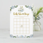 Pompoen Jongen Herfst Baby Shower Bingo (Staand voorkant)