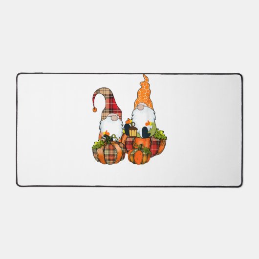 Pompoen Kabouters Herfst Eenden Cute Halloween Bureaumat (Voorkant)