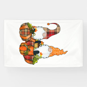 Pompoen Kabouters Herfst Eenden Cute Halloween Spandoek