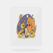 pompoen kampvuur serenade acryl bord (Voorkant)