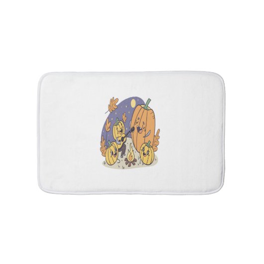 pompoen kampvuur serenade badmat (Voorkant)