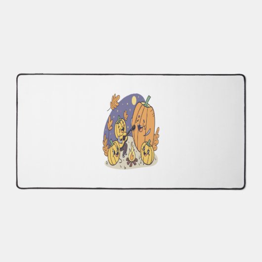 pompoen kampvuur serenade bureaumat (Voorkant)