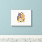 pompoen kampvuur serenade canvas afdruk (Insitu (Houten vloer))