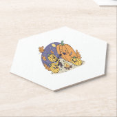 pompoen kampvuur serenade kartonnen onderzetters (Schuin)