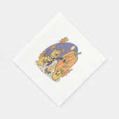 pompoen kampvuur serenade servet (Hoek)