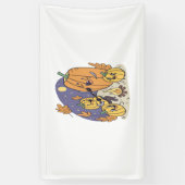 pompoen kampvuur serenade spandoek (Verticaal)