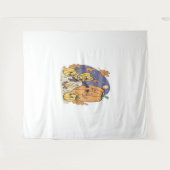 pompoen kampvuur serenade wandkleed (Voorkant (horizontaal))