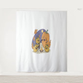 pompoen kampvuur serenade wandkleed (Voorkant)