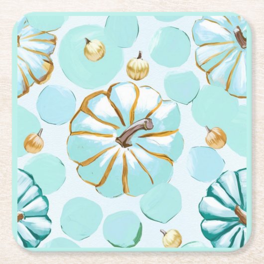 pompoen kartonnen onderzetters (Voorkant)