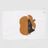Pompoen kat Classic T-Shirt_1 Golfhanddoek (Horizontaal)