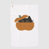 Pompoen kat Classic T-Shirt_1 Golfhanddoek (Voorkant)