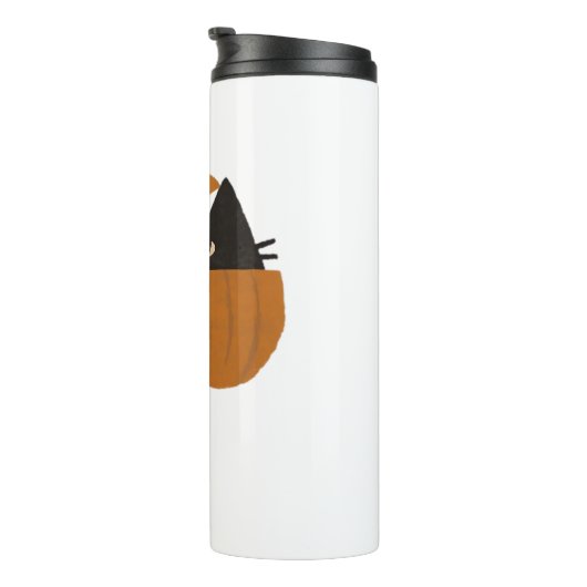 Pompoen kat Classic T-Shirt_1 Thermosbeker (Geroteerd rechts)