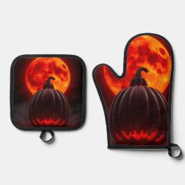 Pompoen Keizer Eclipse Halloween Ovenwant Set