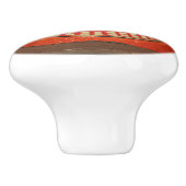 Pompoen Keramische Knop (Zijkant)